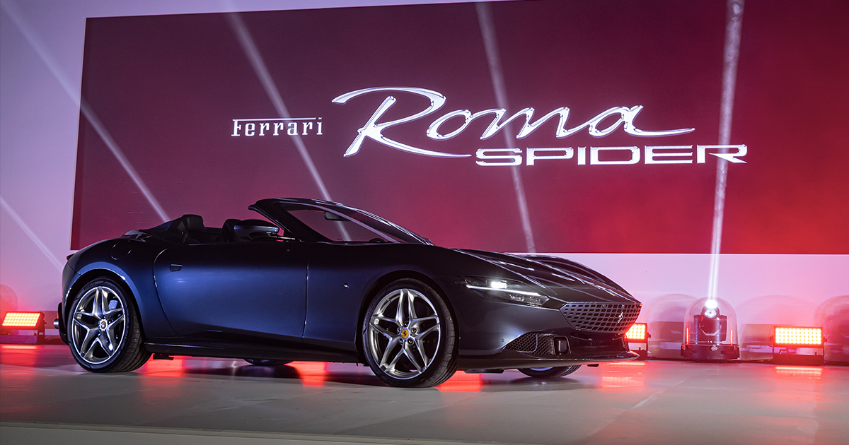 Ferrari Roma Spider が日本初上陸