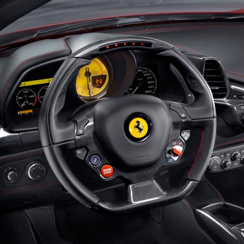 カーボンファイバーステアリングホイール 