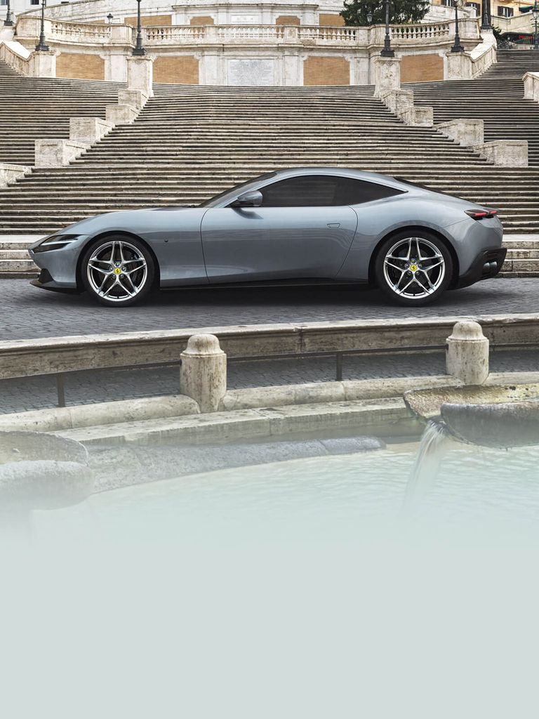 The Ferrari Roma, the new mid-front-engined 2+ coupé of the Prancing Horse, features refined proportions and time-less design combined with unparalleled performance and handling. 