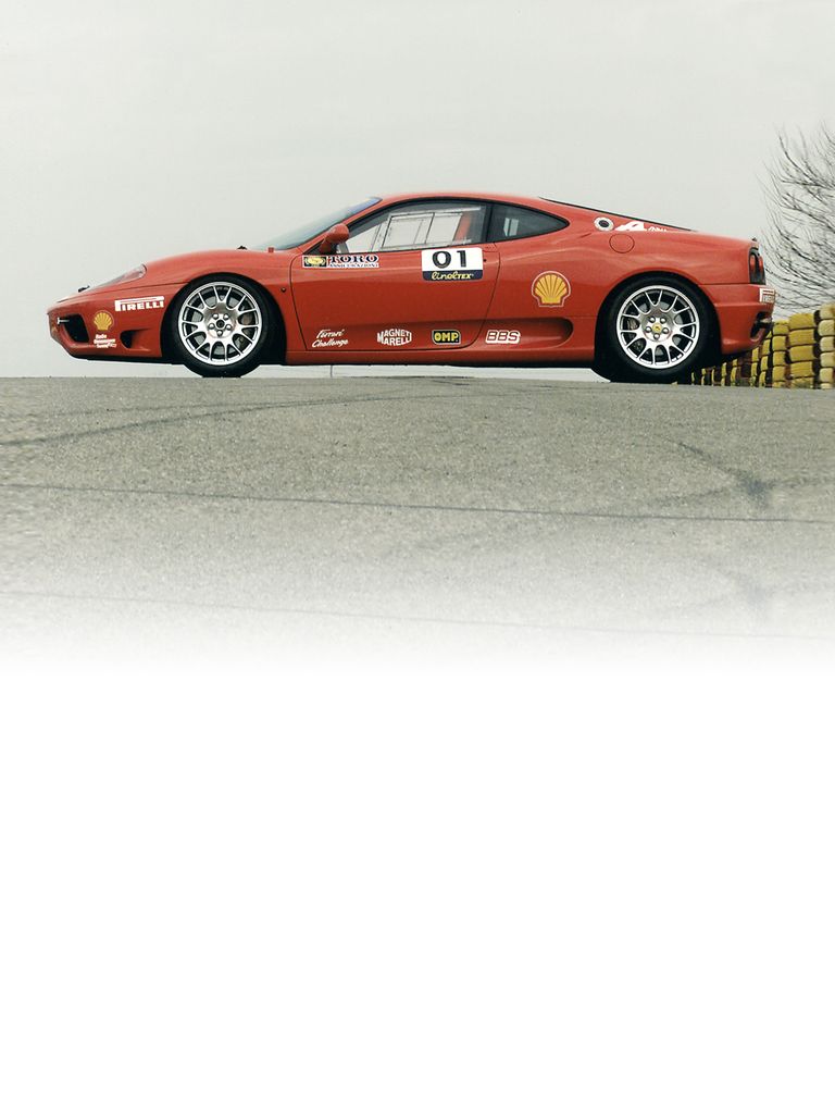 Discover all the specifications of the Ferrari 360 Challenge, 2000: dimensions, wheel and tyres, suspension, and performance.