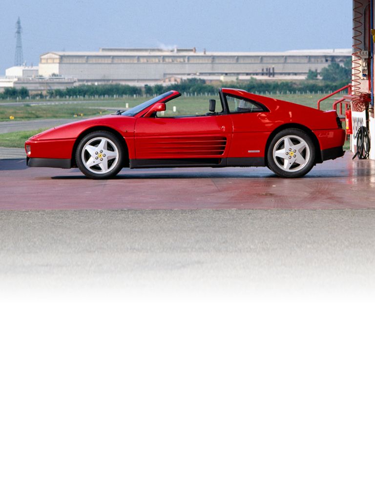 The convertible version of the Ferrari 348 TS, with a removable hard top, was powered by the same drive-train 