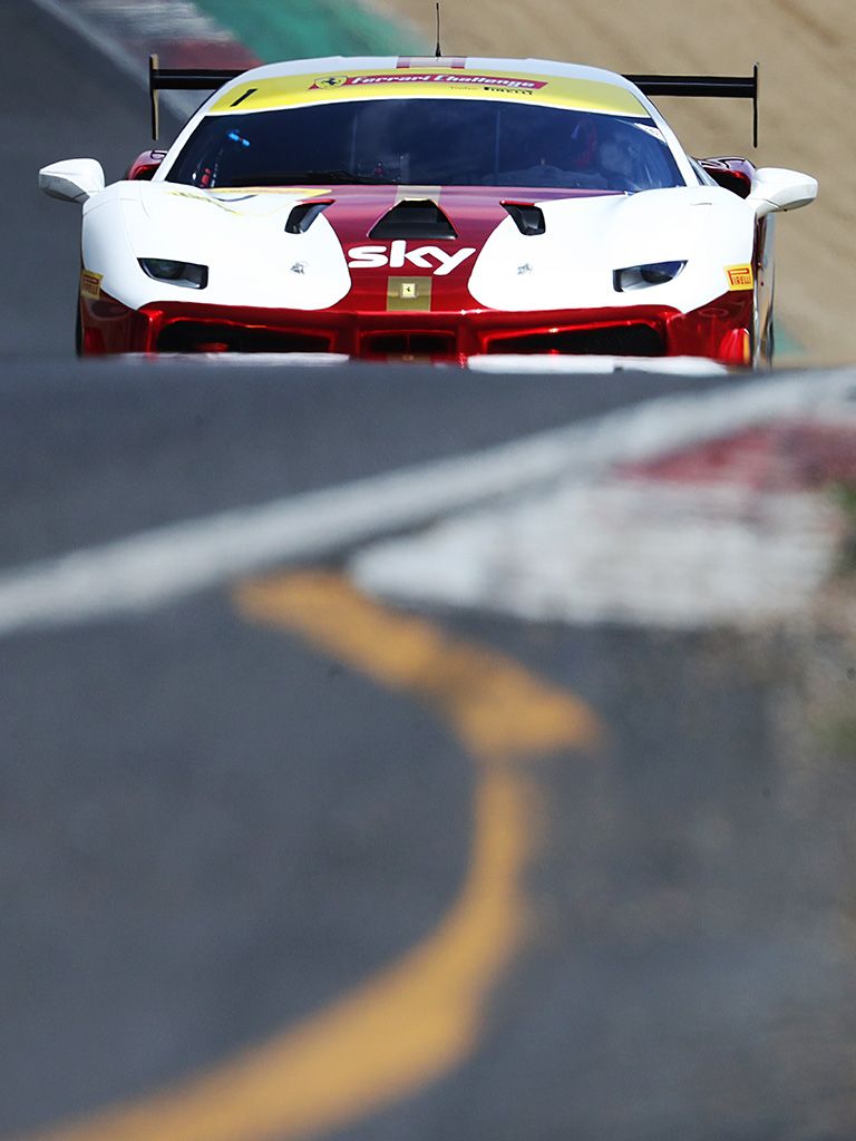 Alex Moss, driver in Ferrari Challenge UK - Great Britain. 