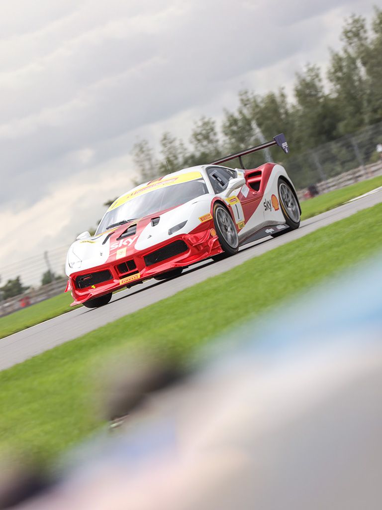 Alex Moss, driver in Ferrari Challenge UK - Great Britain. 