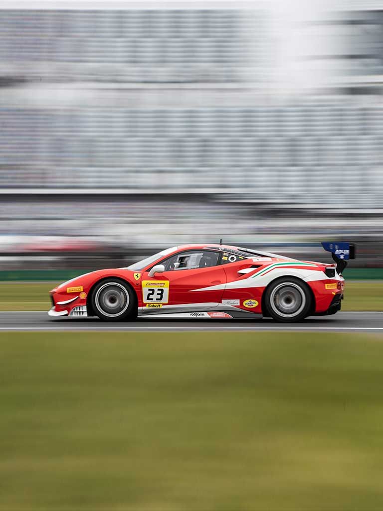 John Megrue, driver in Ferrari Challenge Europe - USA