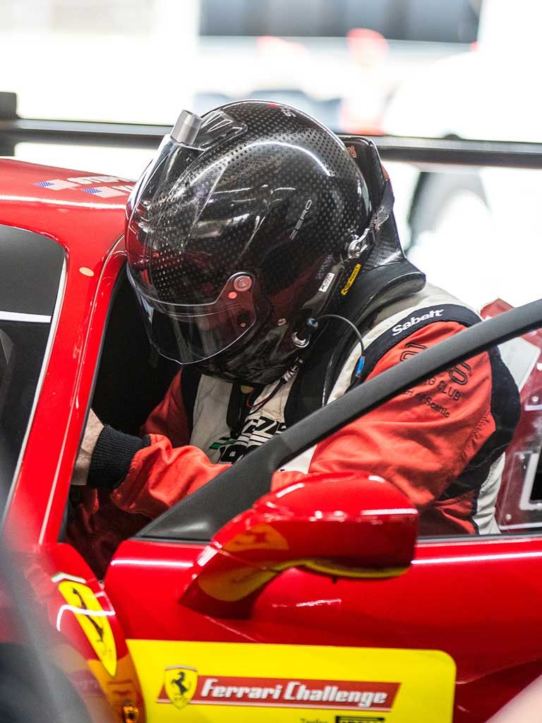 Stephen Lawler, driver in Ferrari Challenge NA - USA.