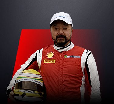 Rich Baek, driver in Ferrari Challenge NA - USA.