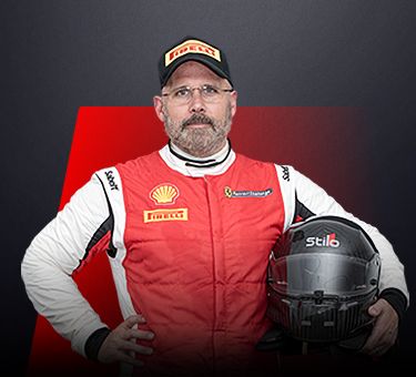 Mark Davies, driver in Ferrari Challenge NA - United Kingdom.