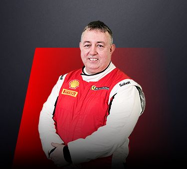 Mark McAllister, driver in Ferrari Challenge UK - GBR