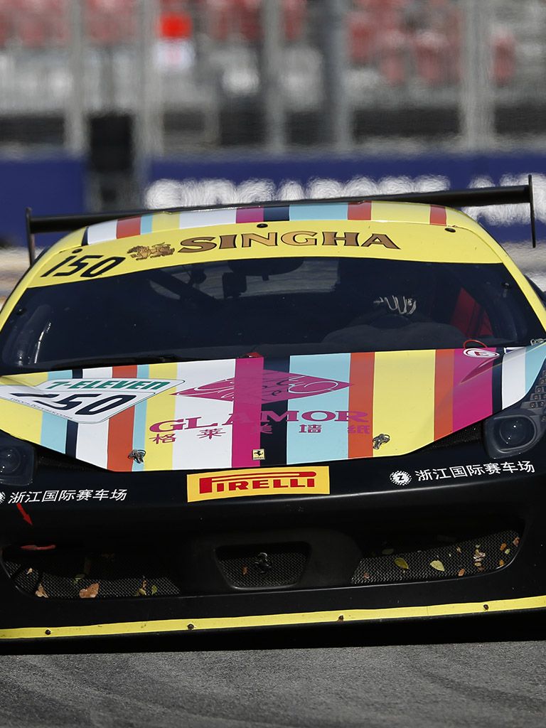 Yuan Yang driver in Ferrari Challenge APAC - CHN