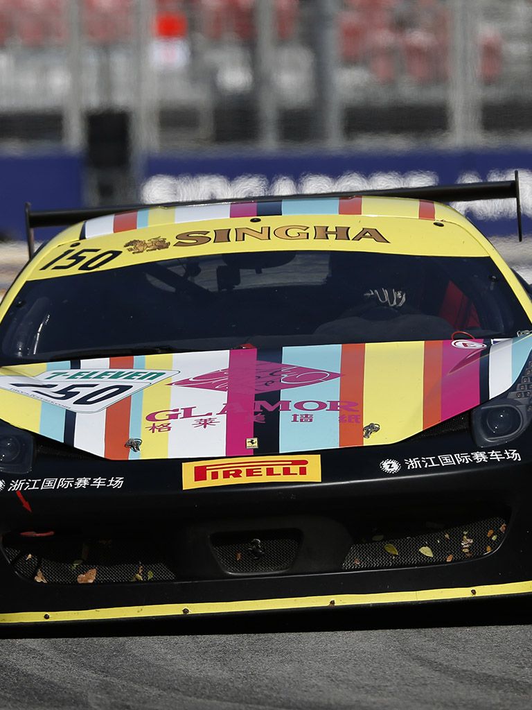 Yuan Yang driver in Ferrari Challenge APAC - CHN