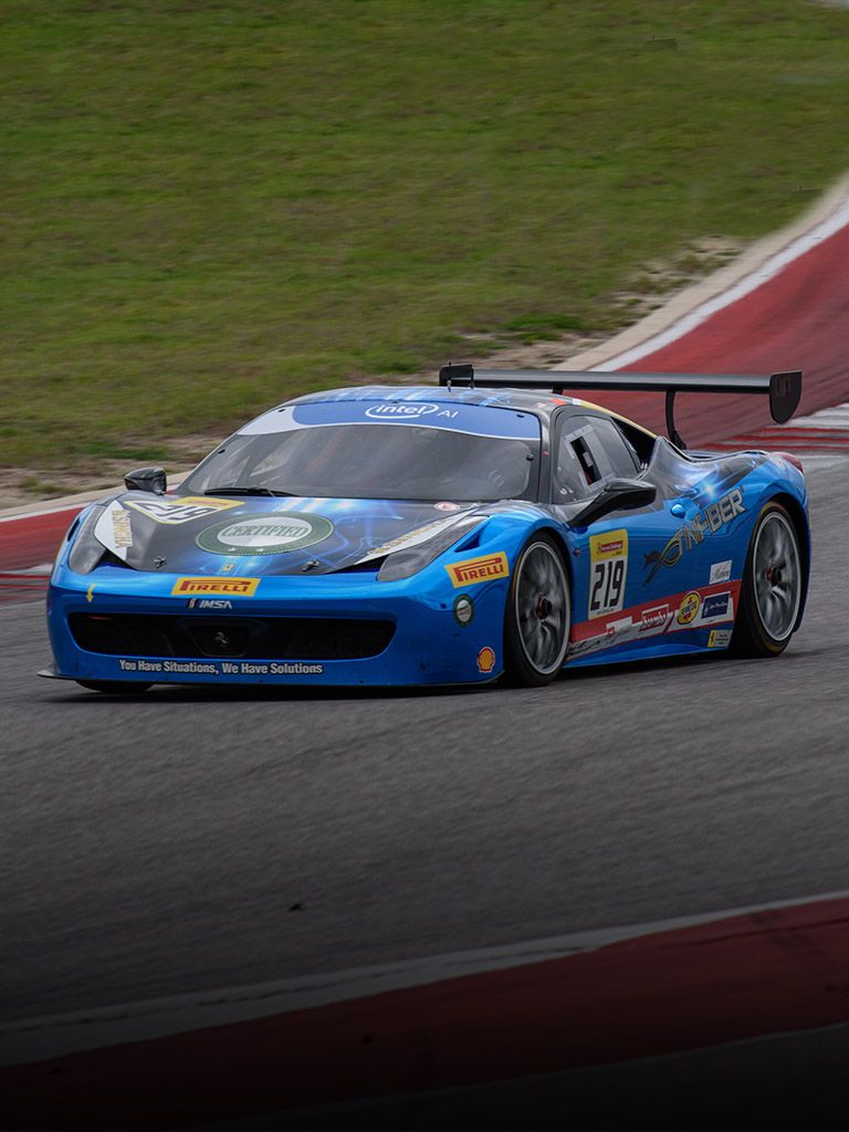 Tony Abbott driver in Ferrari Challenge NA - USA