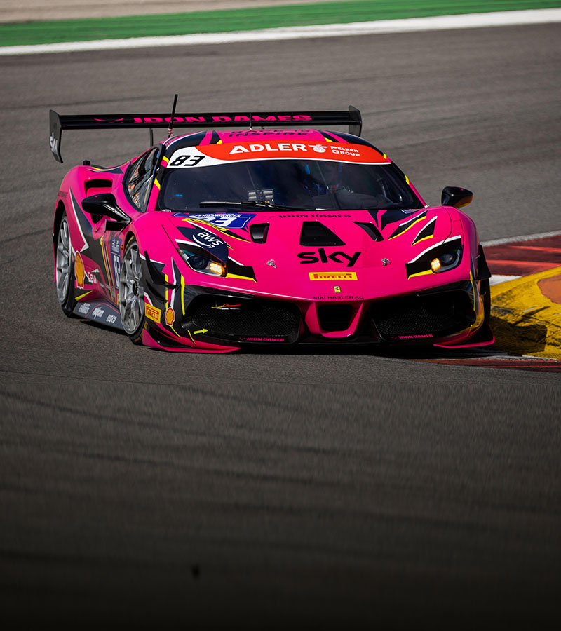 Doriane Pin (Scuderia Niki – Iron Lynx) in the Trofeo Pirelli and Ernst-Albert Berg (Penske Sportwagen Hamburg) in the Coppa Shell, claimed the first pole positions of the thirtieth season of the Ferrari Challenge Trofeo Pirelli Europe, which kicks off this weekend at Portimão in the Algarve.