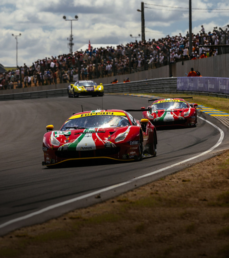 The 24 Hours of Le Mans got underway on the dot of 16:00with the crowds once again packing the stands and the starting grid of the world's most renowned race.