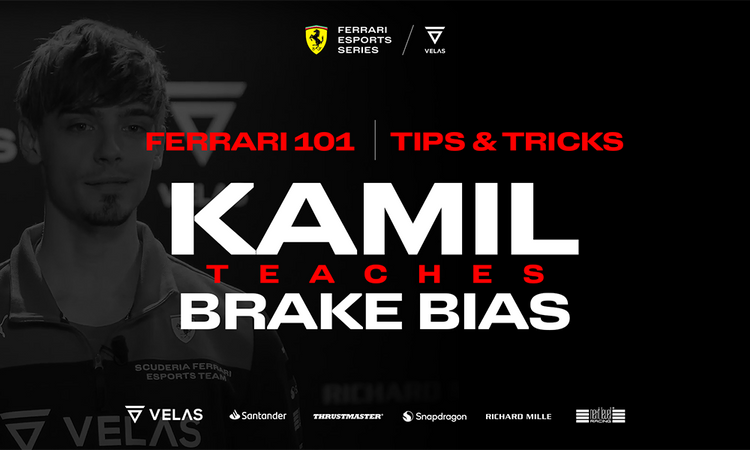 Ferrari 101 is back with a new way to learn from our Scuderia Ferrari Velas Esports drivers.
Watch the second episode of Ferrari 101: Tips&Tricks with Kamil Pawlowski and discover the brake bias.