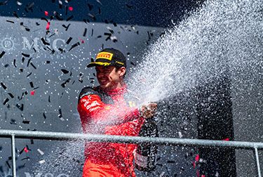 uderia Ferrari goes into the summer break with the satisfaction of scoring its third podium finish of the season, courtesy of Charles Leclerc