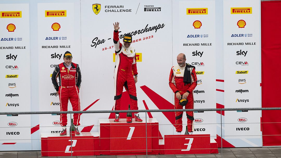 Comments from Coppa Shell Race-1 podium at Spa
