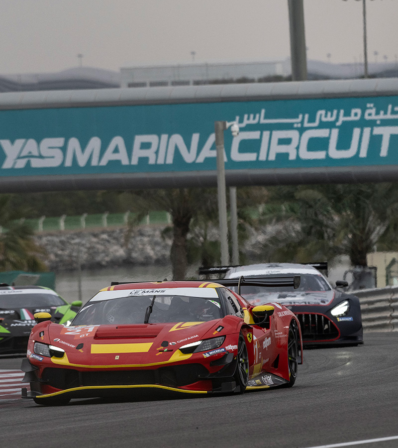 In the final round of the Asian Le Mans Series, AF Corse’s Ferrari 296 GT3s took fifth and sixth place, the best results from the four Maranello-based manufacturers’ cars on the track in the last two races of the season, held on the Yas Marina circuit in Abu Dhabi.