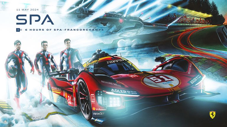 Ferrari Hypercar, 2024, Spa cover art