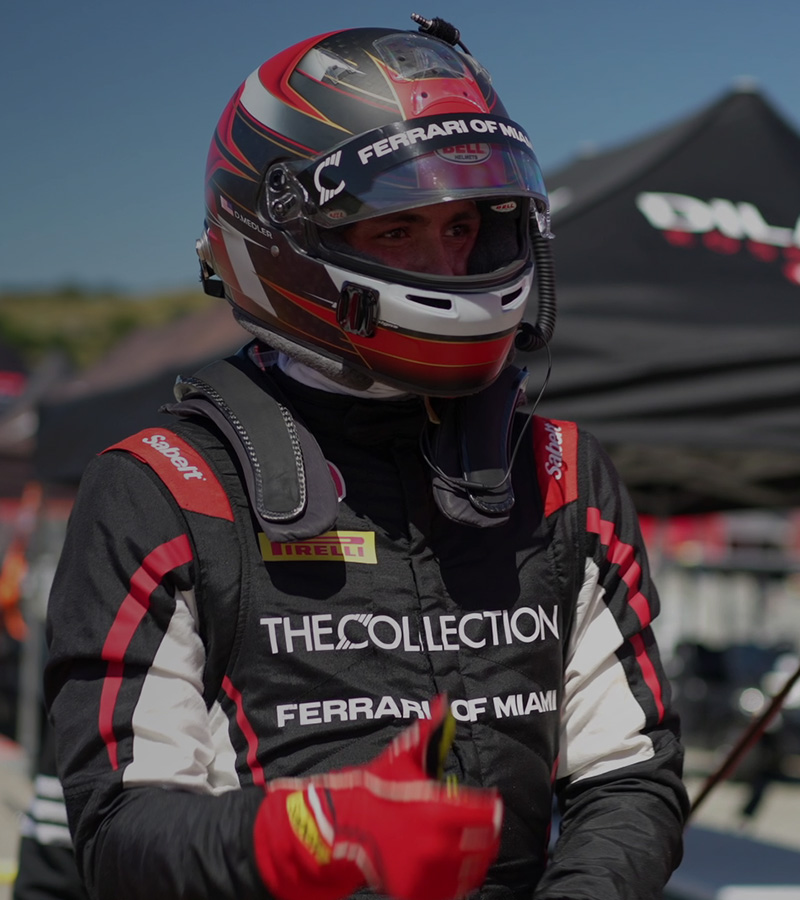 A Laguna Seca a bordo della Ferrari 296 Challenge