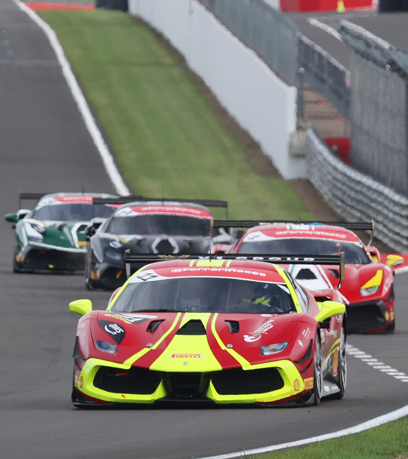 The Ferrari Challenge Trofeo Pirelli UK finale all still hangs in the balance following the Donington Park round, with the two classes yet to crown their victors. 