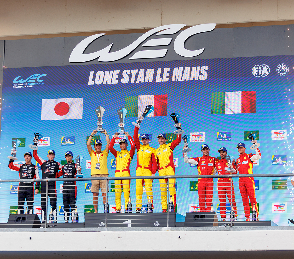 Ferrari Podium - WEC 2024 Lone Star