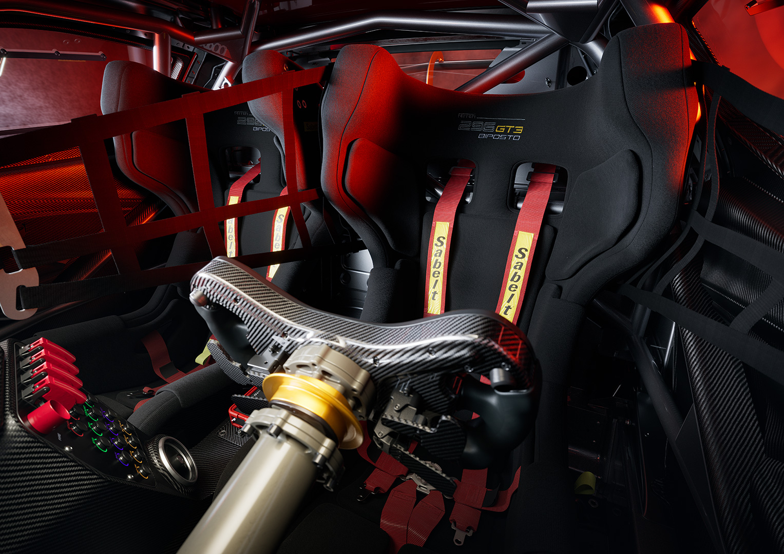 Ferrari 296 GT3 Biposto - Interior