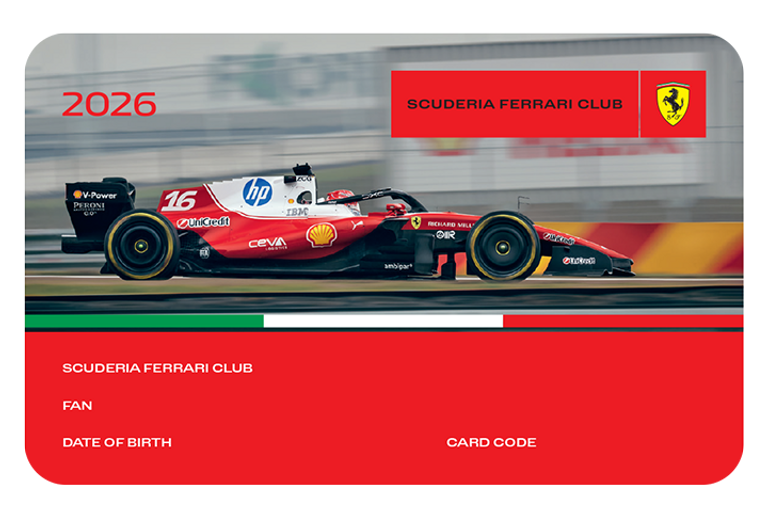 Register your card | Scuderia Ferrari Club - Ferrari.com