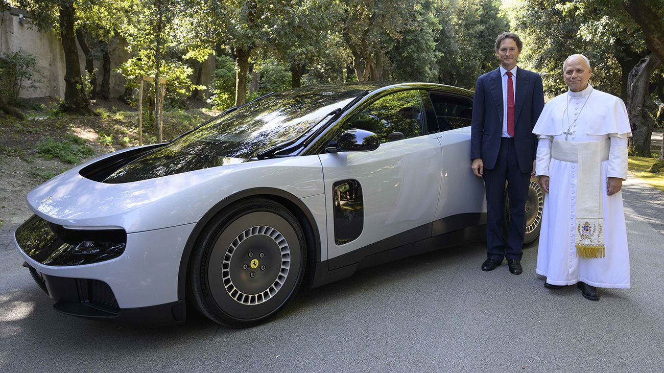 FERRARI MEETS HIS HOLINESS POPE LEO XIV